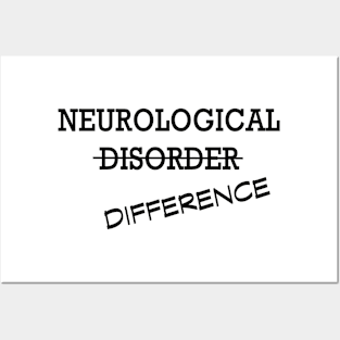 Neurological Differences- Black Posters and Art